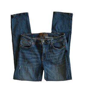 Kut from the Kloth Women's Jeans Distressed Medium Wash Straight Size 10